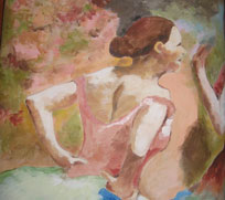 degas bench detail