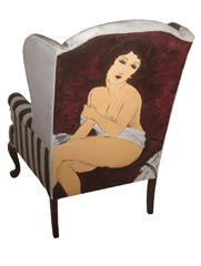 modigliani back of chair